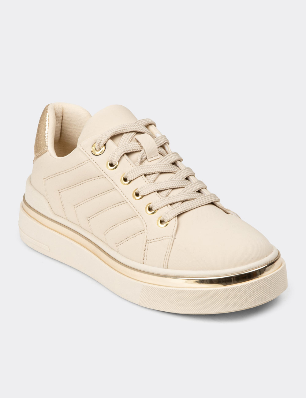 Kadın Bej Sneaker Ayakkabı - K2200ZBEJC01