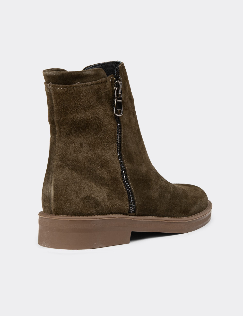 Kadın Hakiki Süet Haki Renk Günlük Bot - Z1584ZHAKC01 Kadın Hakiki Süet Haki Renk Günlük Bot - Z1584ZHAKC01