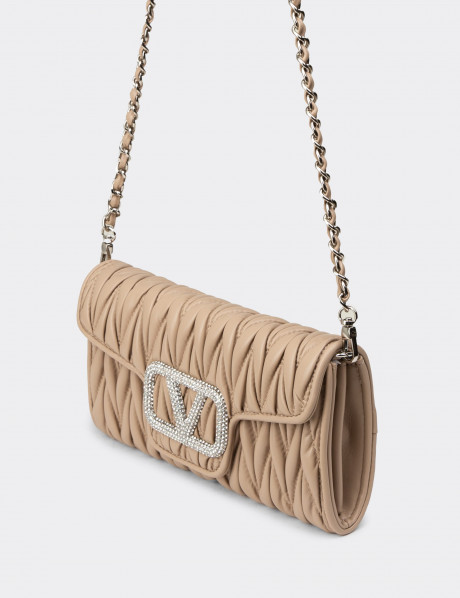 Vizon Rengi Kadın El Çantası