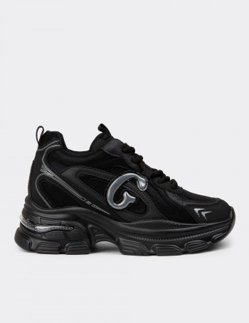 Kadın Siyah Sneaker Ayakkabı
