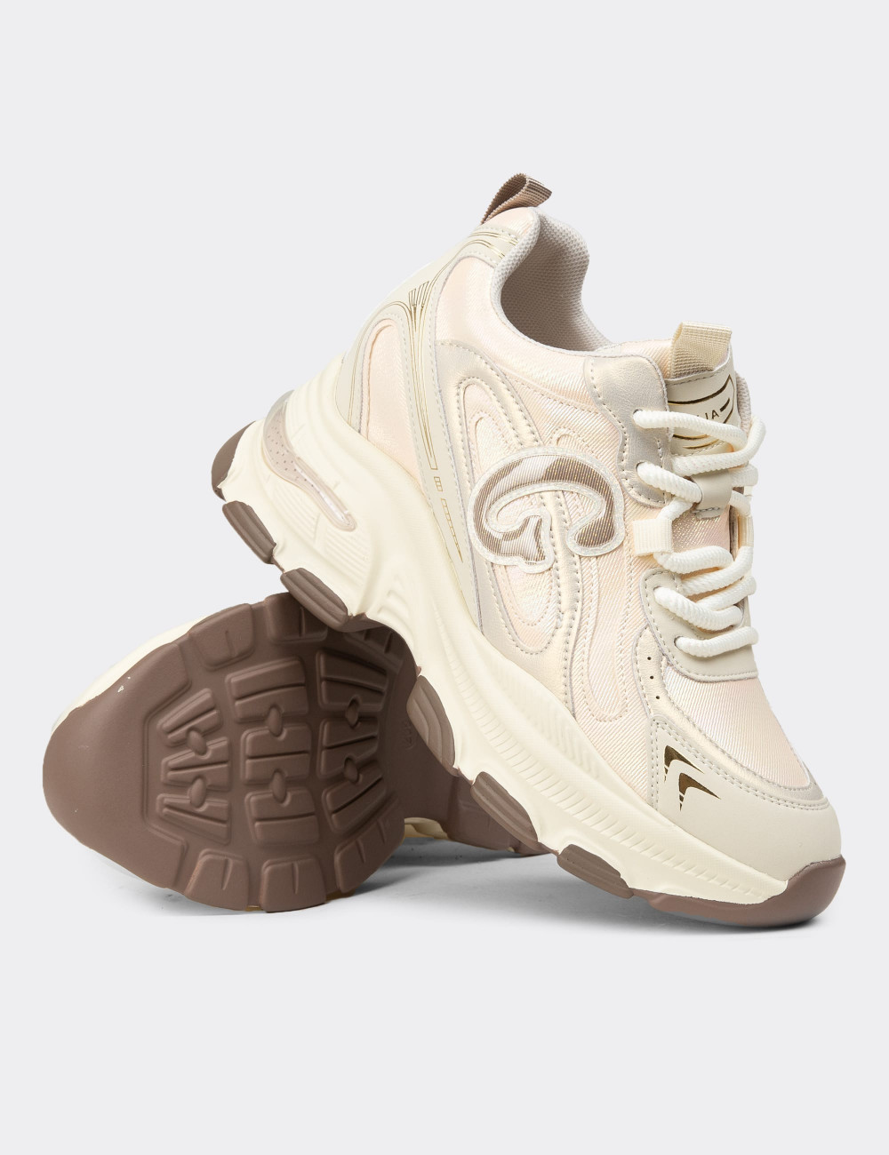 Kadın Bej Sneaker Ayakkabı - 25450ZBEJC01