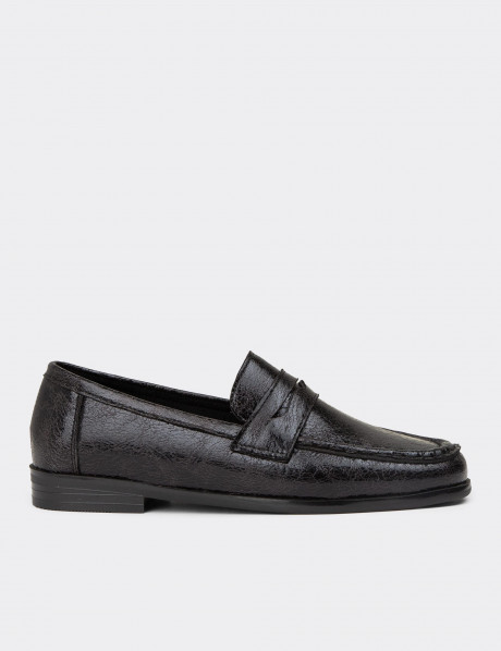 Kadın Siyah Loafer Ayakkabı