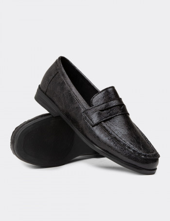Kadın Siyah Loafer Ayakkabı - K0010ZSYHC01