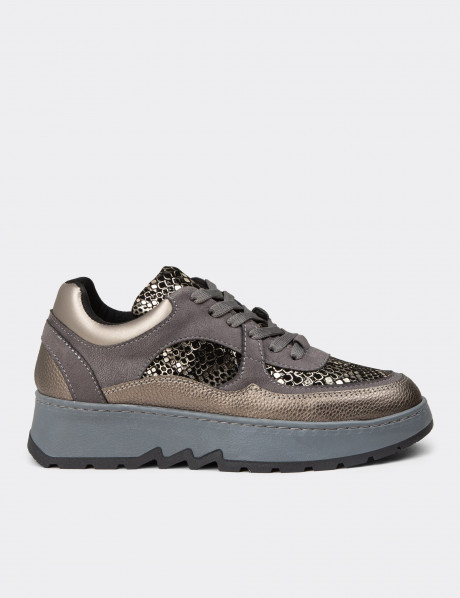 Kadın Gri Sneaker Ayakkabı