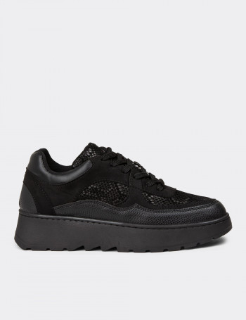 Kadın Siyah Sneaker Ayakkabı