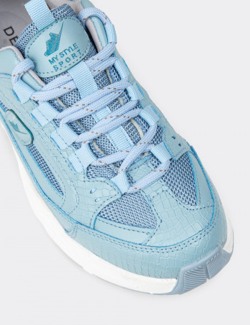 Kadın Mavi Sneaker Ayakkabı - 34142ZMVIC01