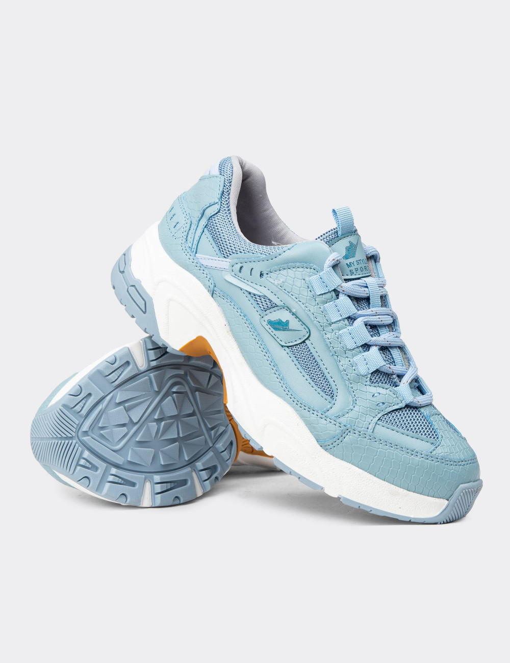 Kadın Mavi Sneaker Ayakkabı - 34142ZMVIC01
