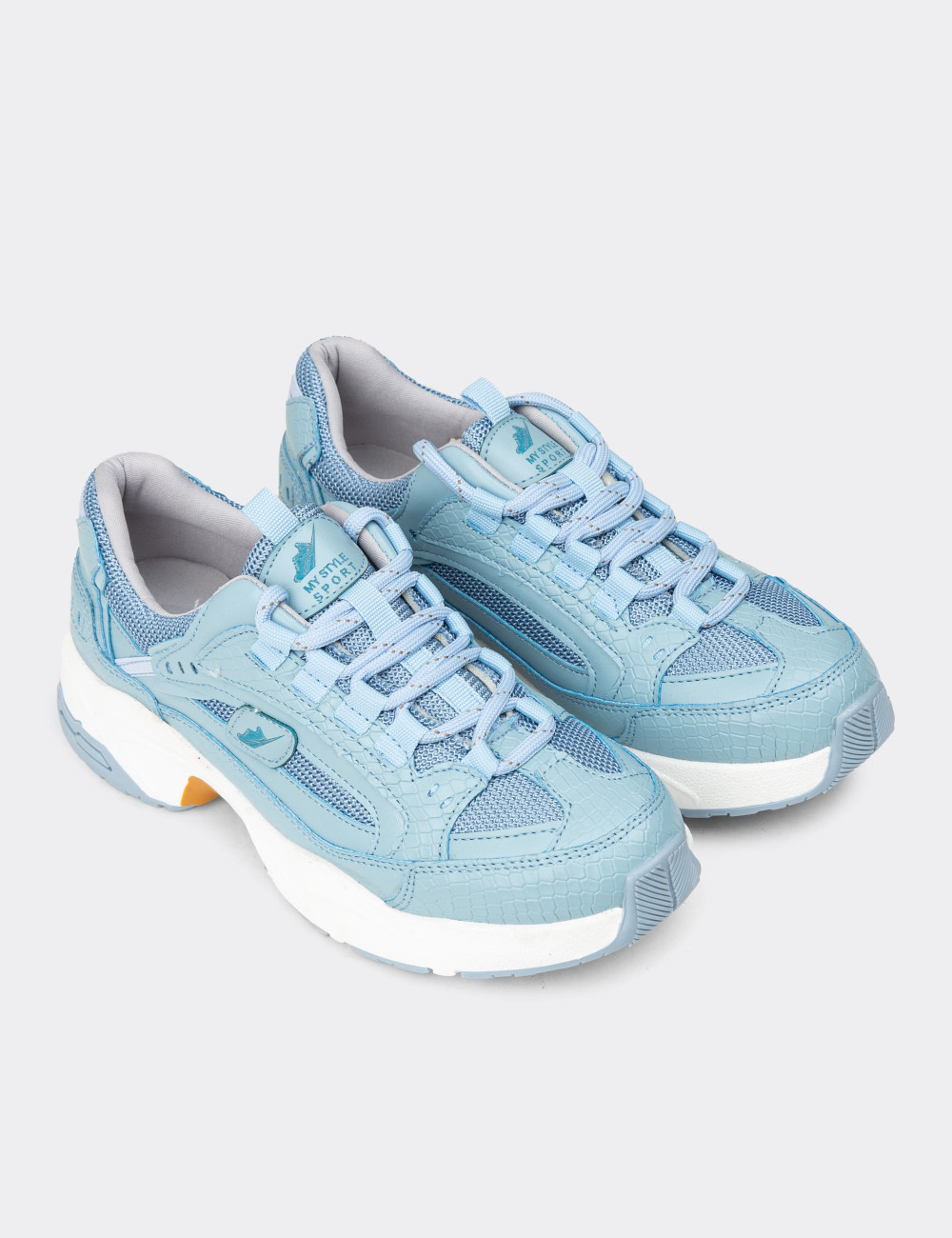 Kadın Mavi Sneaker Ayakkabı - 34142ZMVIC01