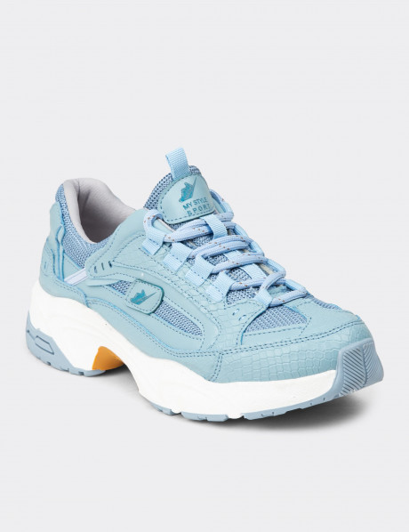 Kadın Mavi Sneaker Ayakkabı