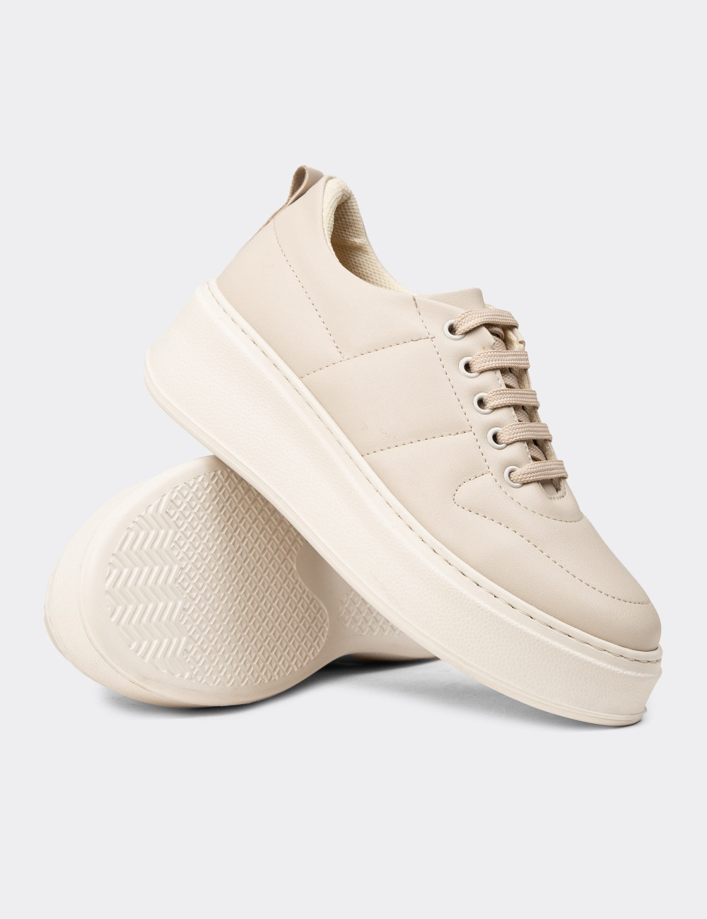 Kadın Bej Sneaker Ayakkabı - CE483ZBEJC01