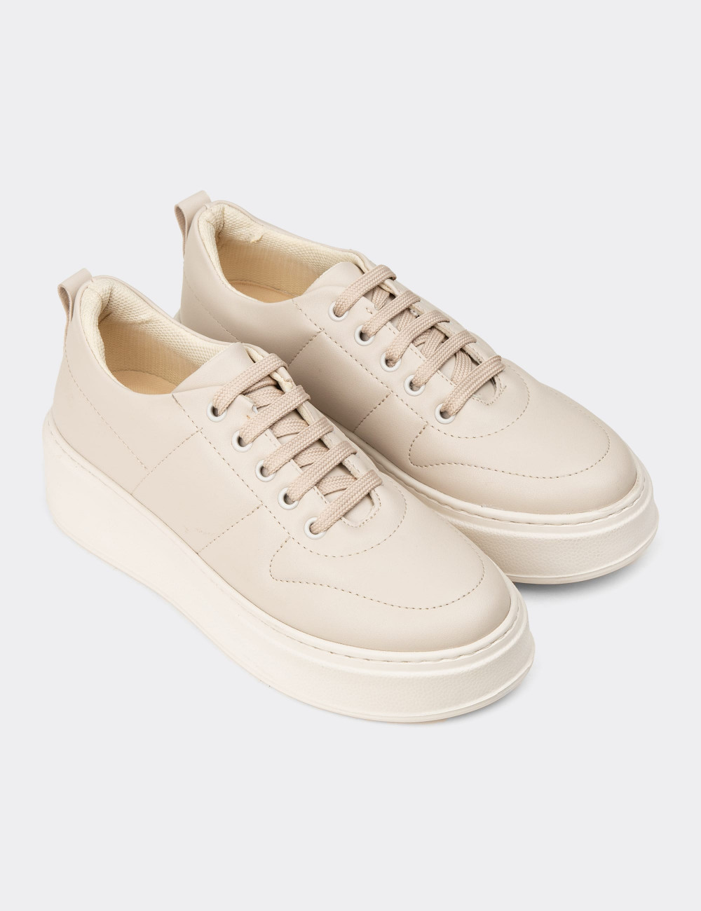 Kadın Bej Sneaker Ayakkabı - CE483ZBEJC01