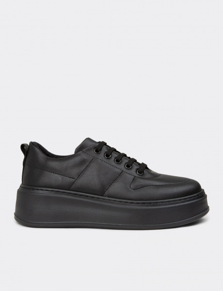 Kadın Siyah Sneaker Ayakkabı