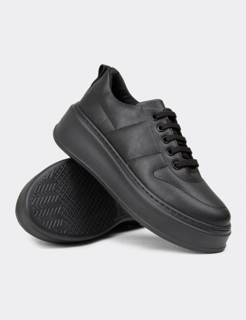 Kadın Siyah Sneaker Ayakkabı - CE483ZSYHC03