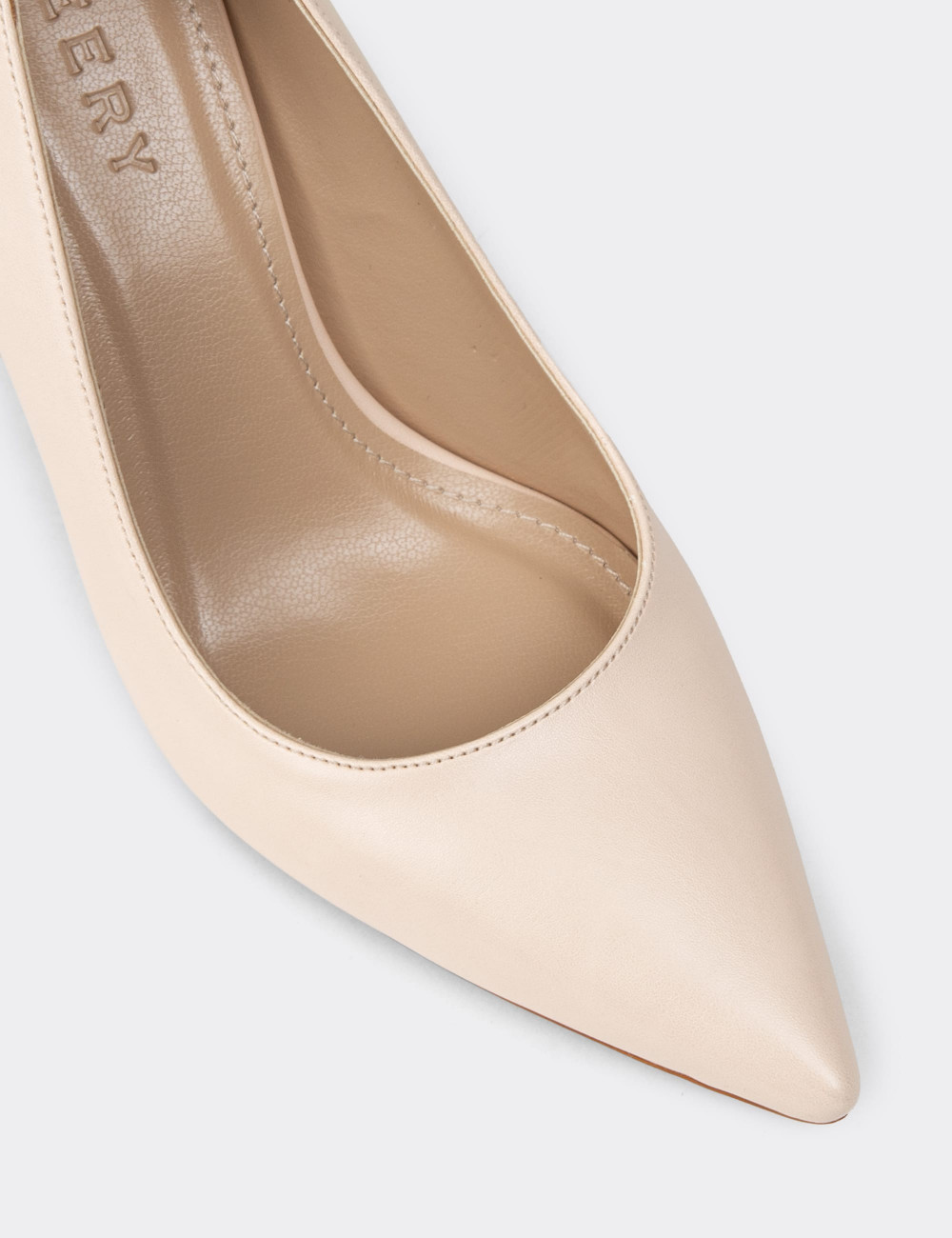 Kadın Bej Stiletto Topuklu Ayakkabı - P4539ZBEJM01