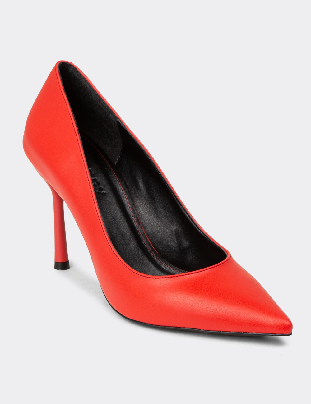 Kadın Nar Çiçeği Renk Stiletto Topuklu Ayakkabı - P4539ZNACM01