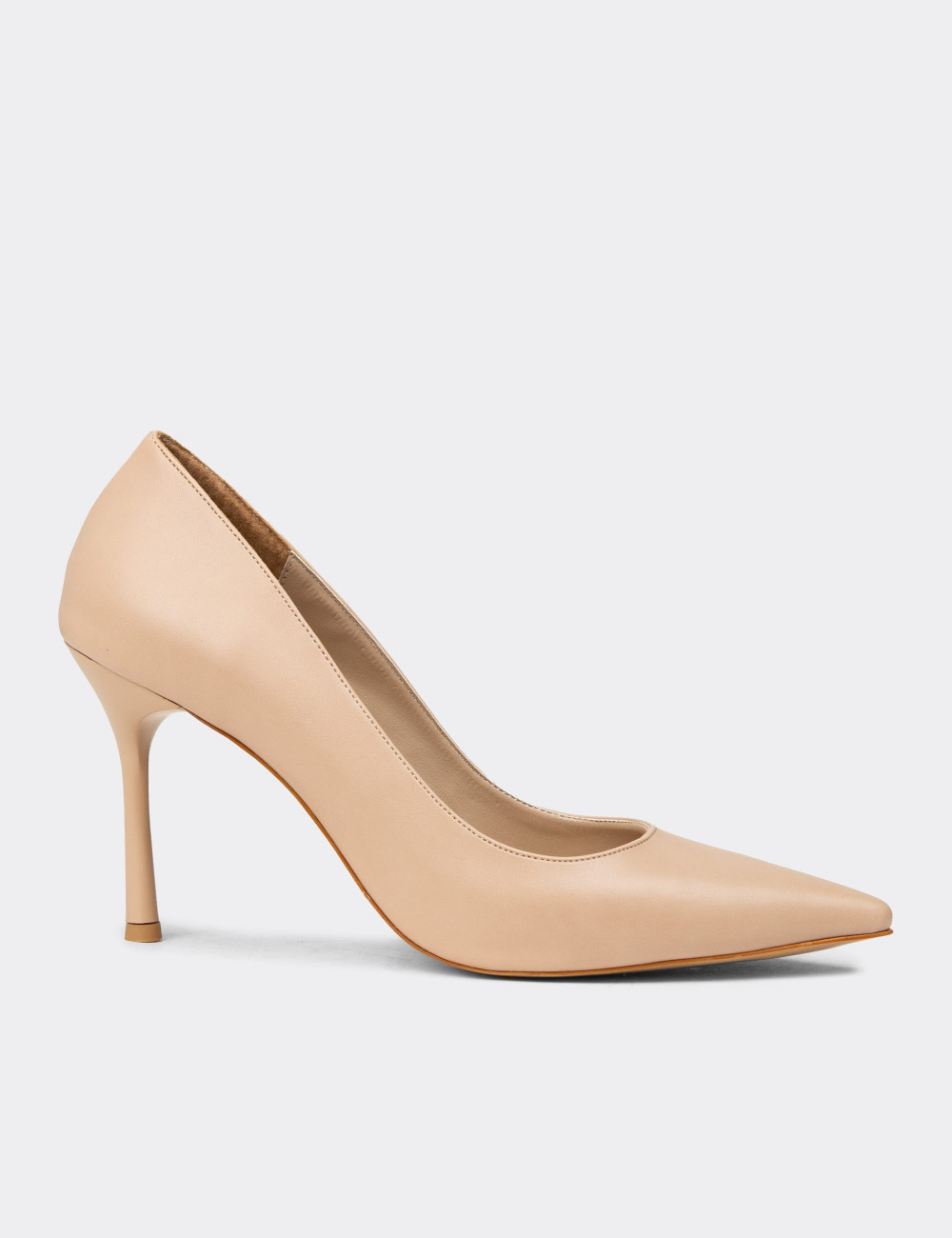 Kadın Nut Renginde Stiletto Topuklu Ayakkabı - P4539ZNUTM01