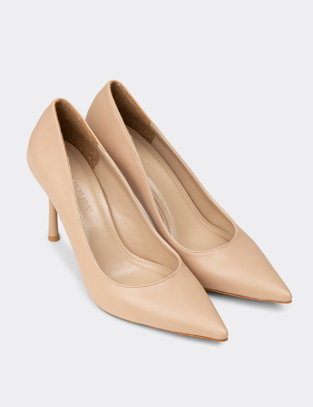 Kadın Nut Renginde Stiletto Topuklu Ayakkabı - P4539ZNUTM01
