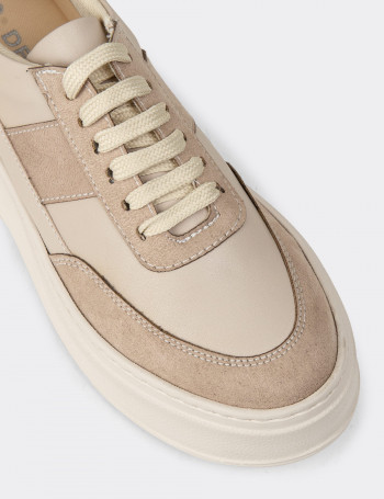 Kadın Bej Renk Sneaker Ayakkabı - CE488ZBEJC01