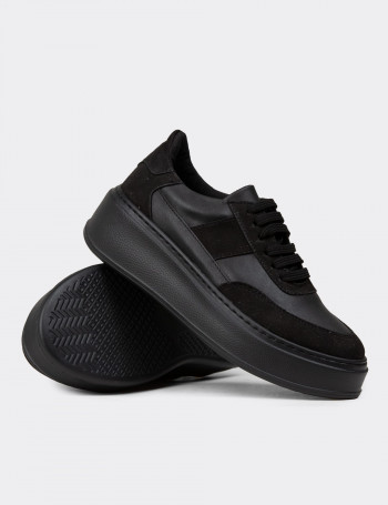Kadın Siyah Sneaker Ayakkabı - CE488ZSYHC01