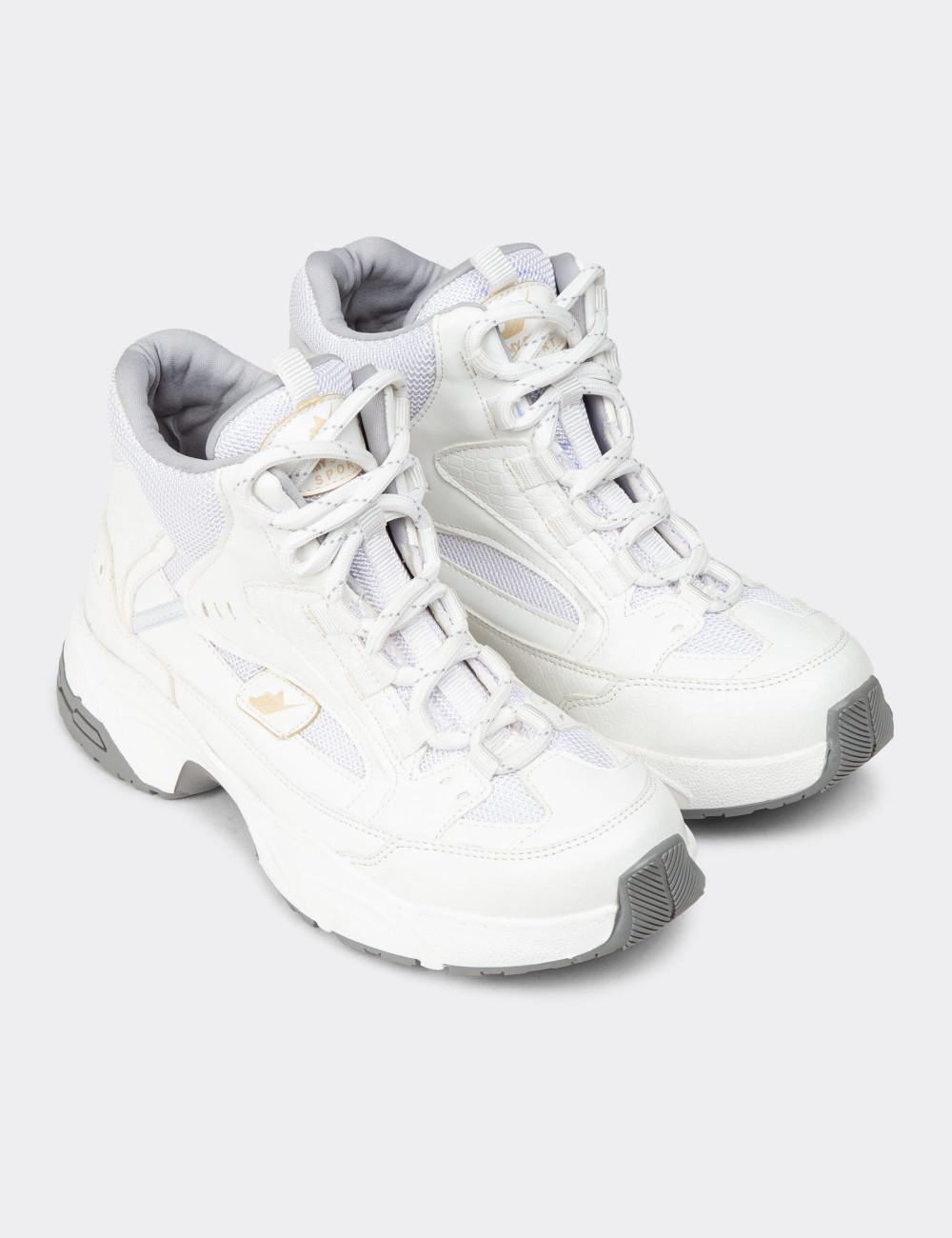 Kadın Beyaz Sneaker Bot - 34150ZBYZC01