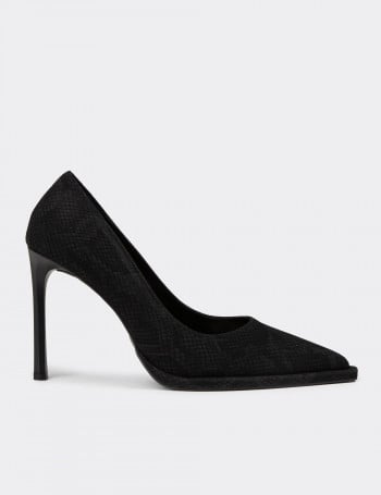 Kadın Siyah Stiletto Topuklu Ayakkabı