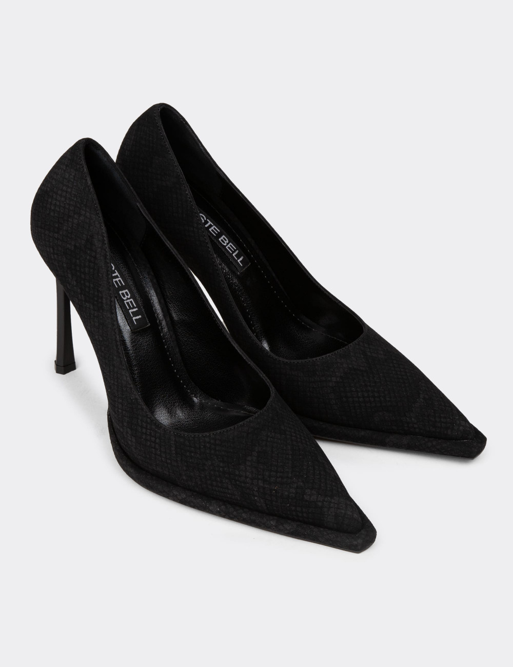 Kadın Siyah Stiletto Topuklu Ayakkabı - K1251ZSYHC01