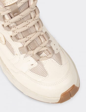 Kadın Bej Sneaker Bot