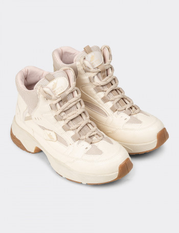 Kadın Bej Sneaker Bot - 34150ZBEJC01