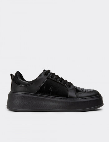 Kadın Siyah Sneaker Ayakkabı