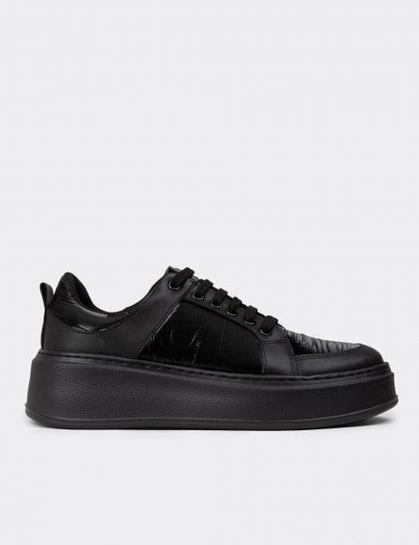 Kadın Siyah Sneaker Ayakkabı