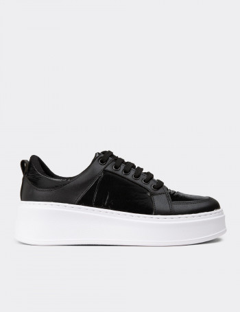 Kadın Siyah Sneaker Ayakkabı