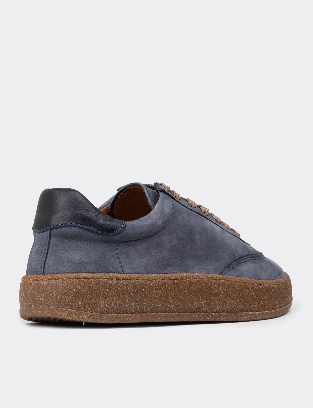 Kadın Nubuk Lacivert Sneaker Ayakkabı - SE620ZLCVC01