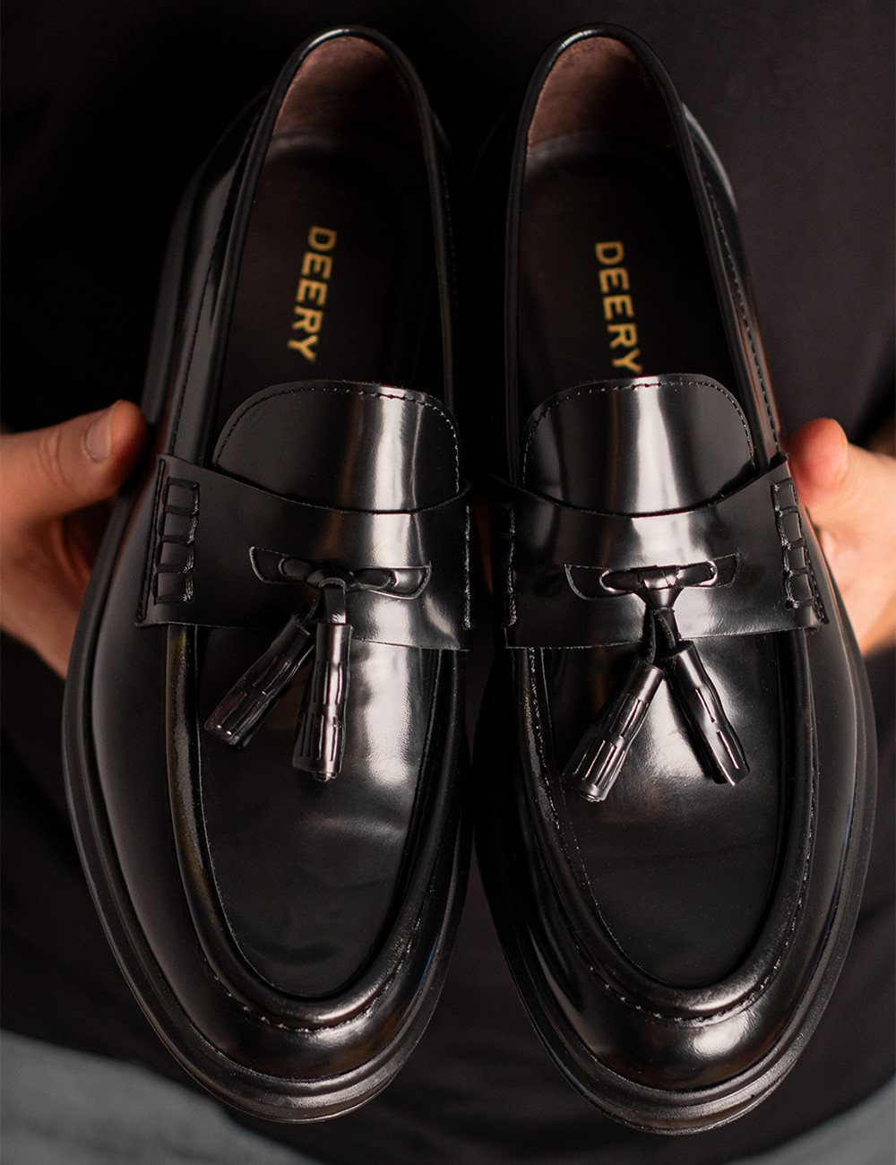 Erkek Hakiki Deri Siyah Rahat Loafer Ayakkabı - 02001MSYHP01 Erkek Hakiki Deri Siyah Rahat Loafer Ayakkabı - 02001MSYHP01