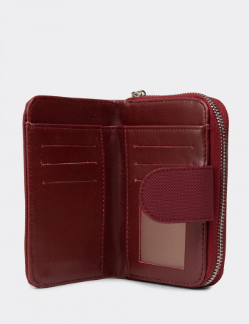 Kadın Bordo Yatay Cüzdan - Benetton - B0658ZBRDZ01