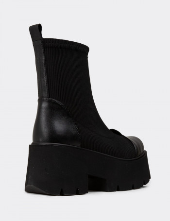 Kadın Siyah Streç Bot - K6060ZSYHE01