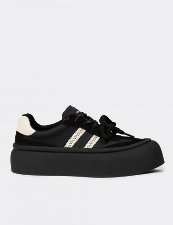 Kadın Siyah Sneaker Ayakkabı