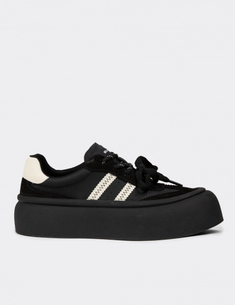 Kadın Siyah Sneaker Ayakkabı