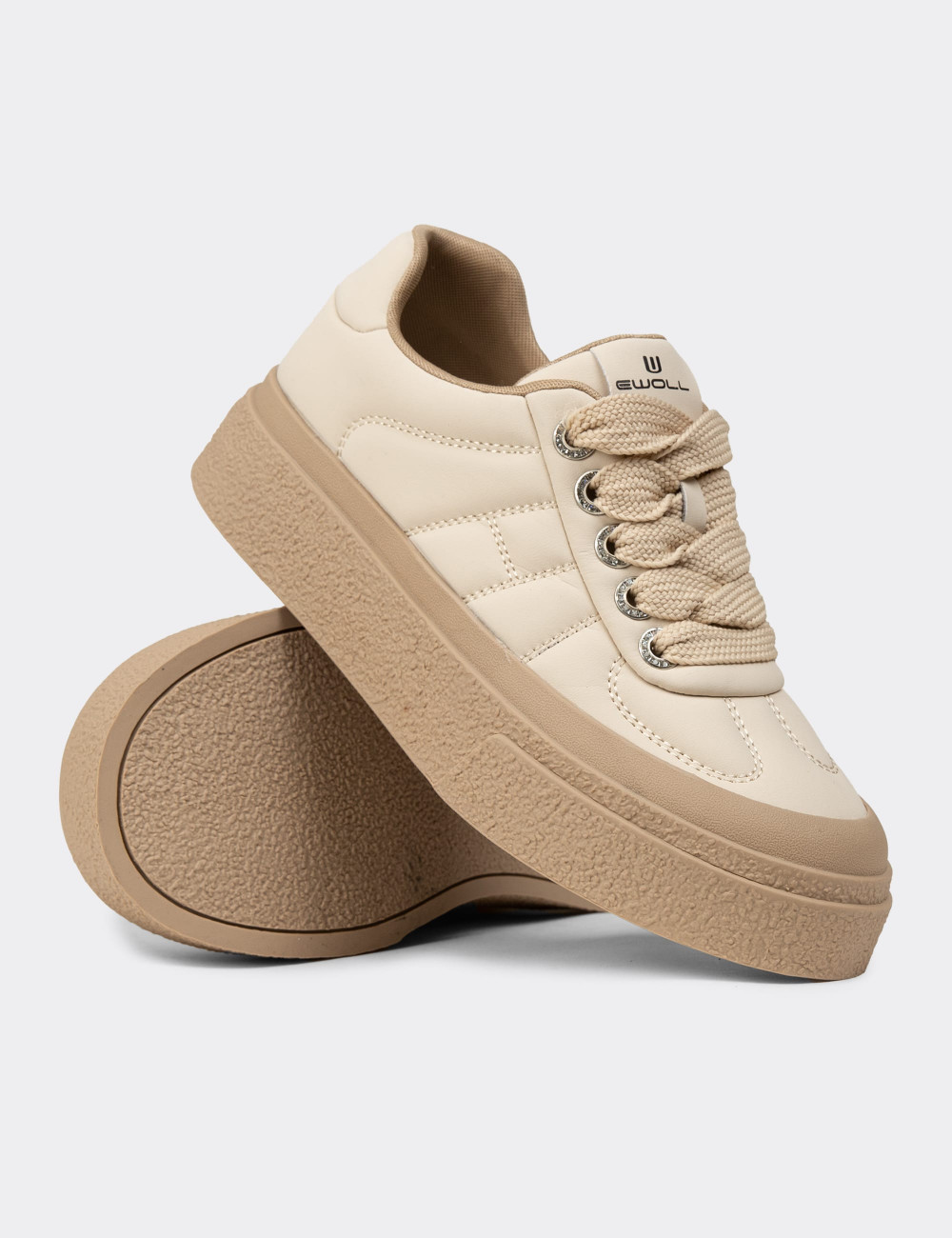 Kadın Bej Sneakers Ayakkabı - E8020ZBEJC01