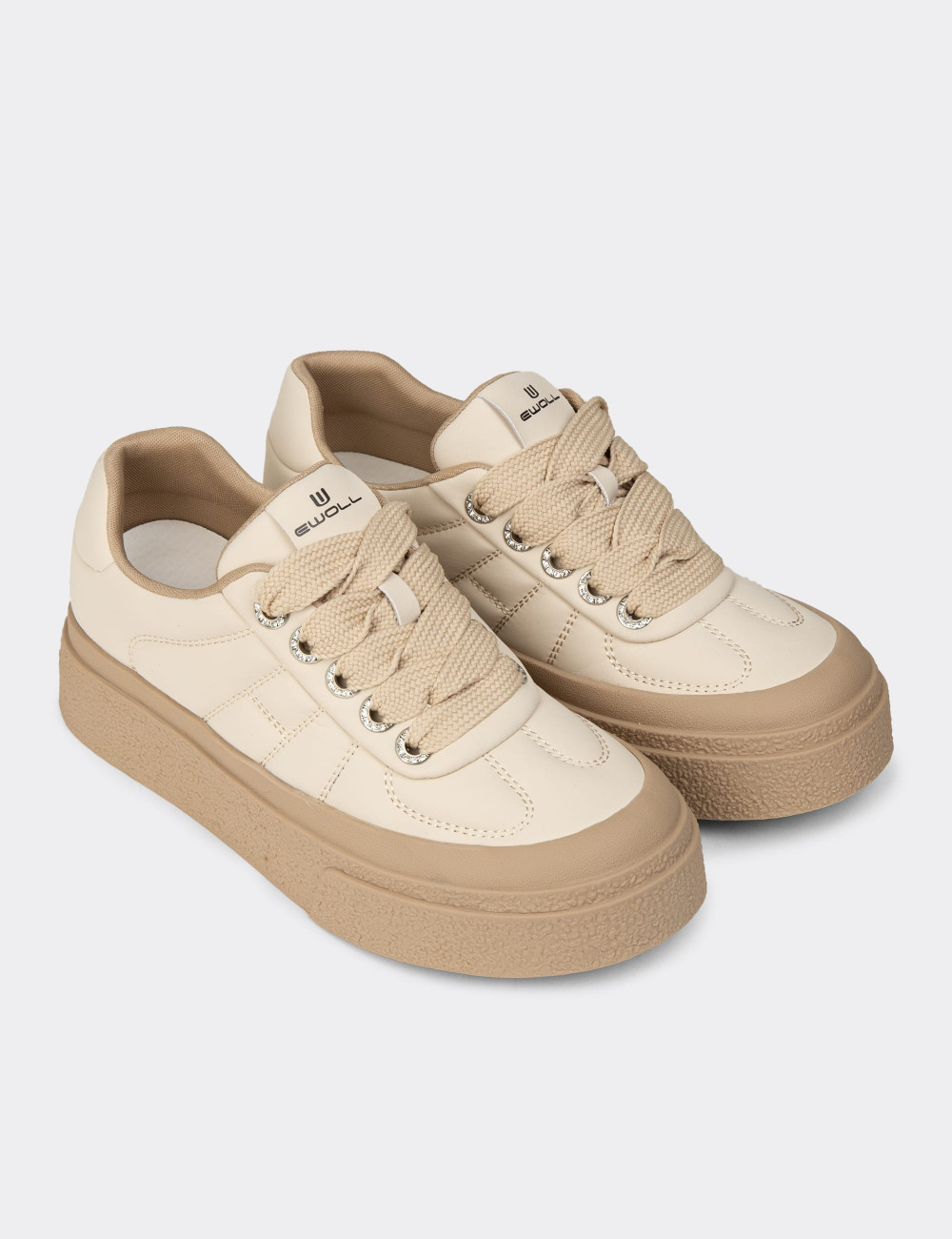 Kadın Bej Sneakers Ayakkabı - E8020ZBEJC01