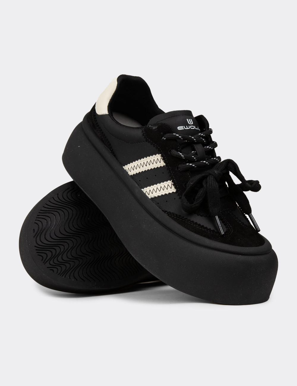 Kadın Siyah Sneaker Ayakkabı - E8004ZSYHC01