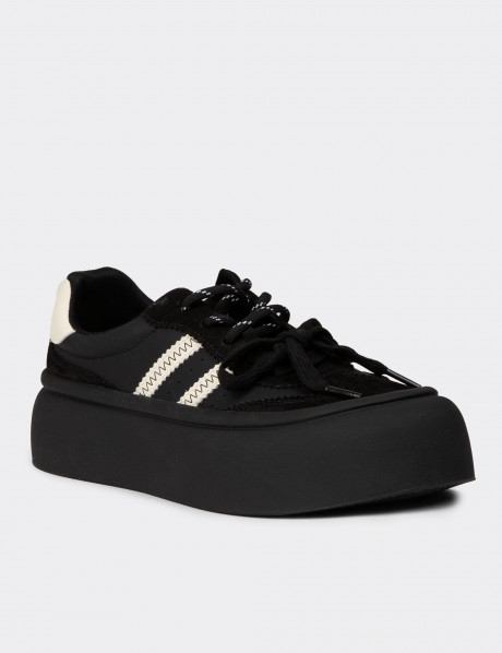 Kadın Siyah Sneaker Ayakkabı