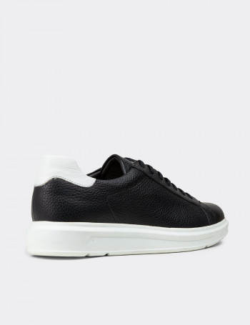 Hakiki Deri Lacivert Comfort Günlük Erkek Ayakkabı - 01673MLCVP02