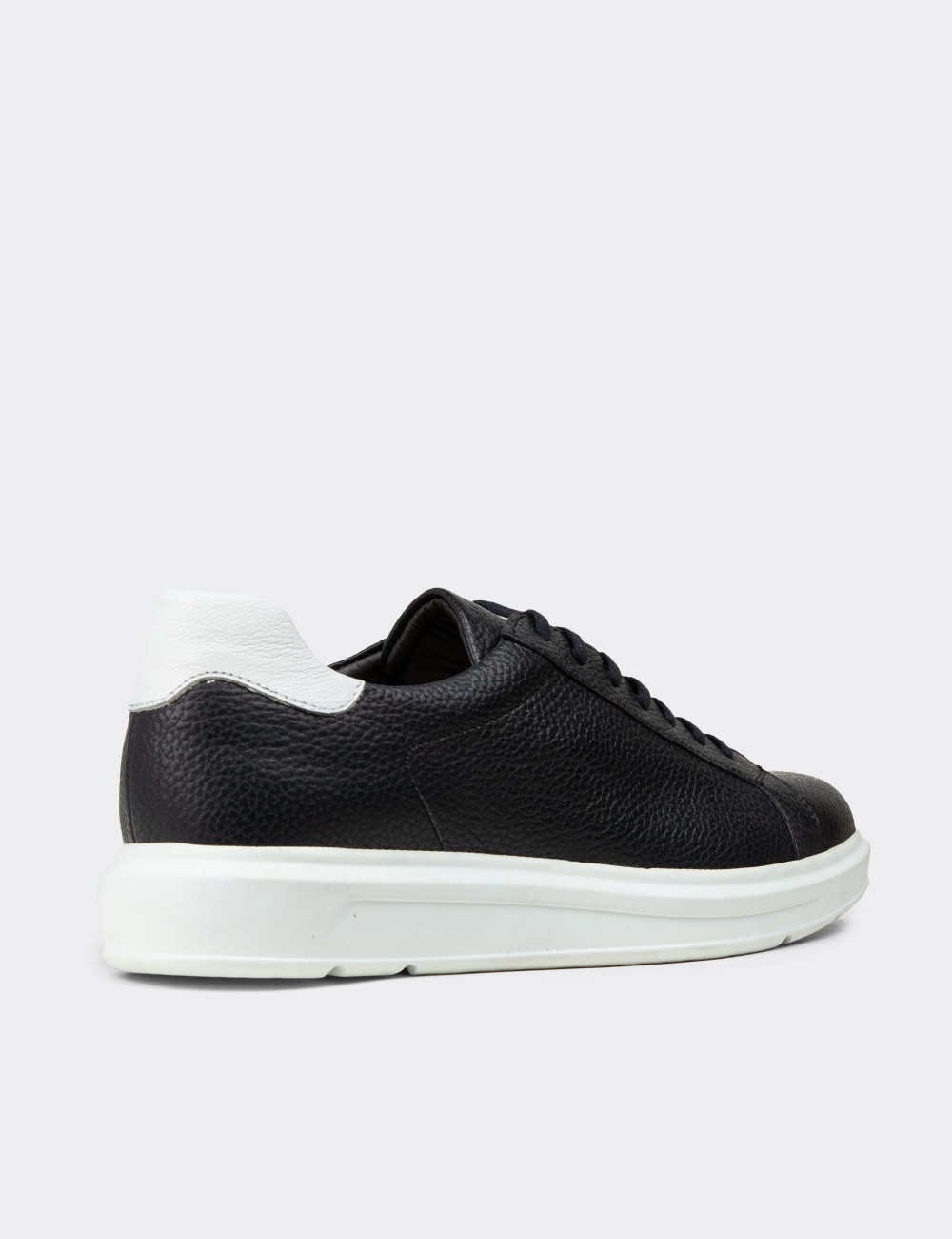 Hakiki Deri Lacivert Comfort Günlük Erkek Ayakkabı - 01673MLCVP02