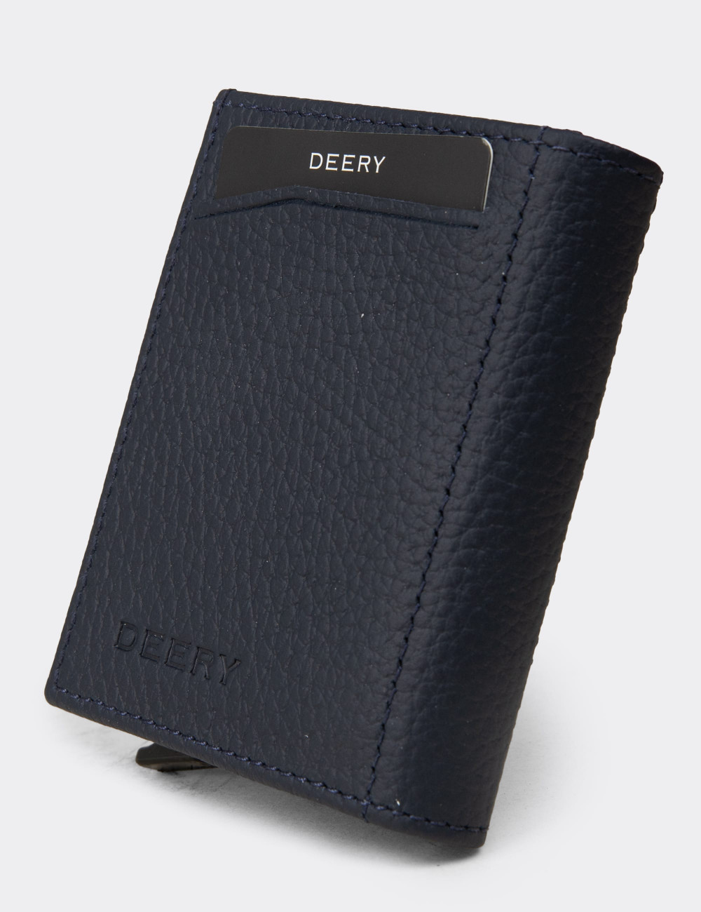 Hakiki Deri Lacivert Mekanizmalı Dikey Erkek Cüzdanı - 00626MLCVZ01 Hakiki Deri Lacivert Mekanizmalı Dikey Erkek Cüzdanı - 00626MLCVZ01