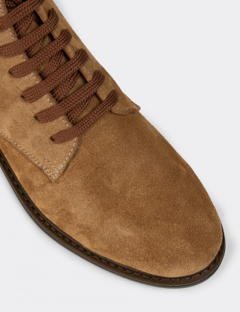 Kadın Hakiki Süet Taba Renk Bot - N0118ZTBAC01