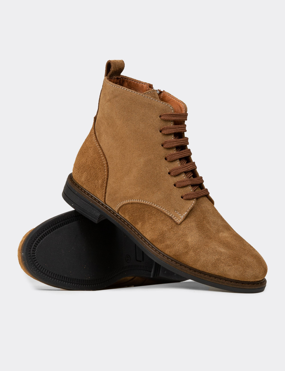 Kadın Hakiki Süet Taba Renk Bot - N0118ZTBAC01 Kadın Hakiki Süet Taba Renk Bot - N0118ZTBAC01