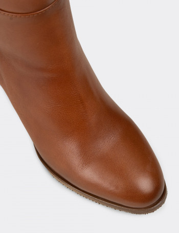 Kadın Hakiki Deri Taba Renk Çizme - A2131ZTBAC01