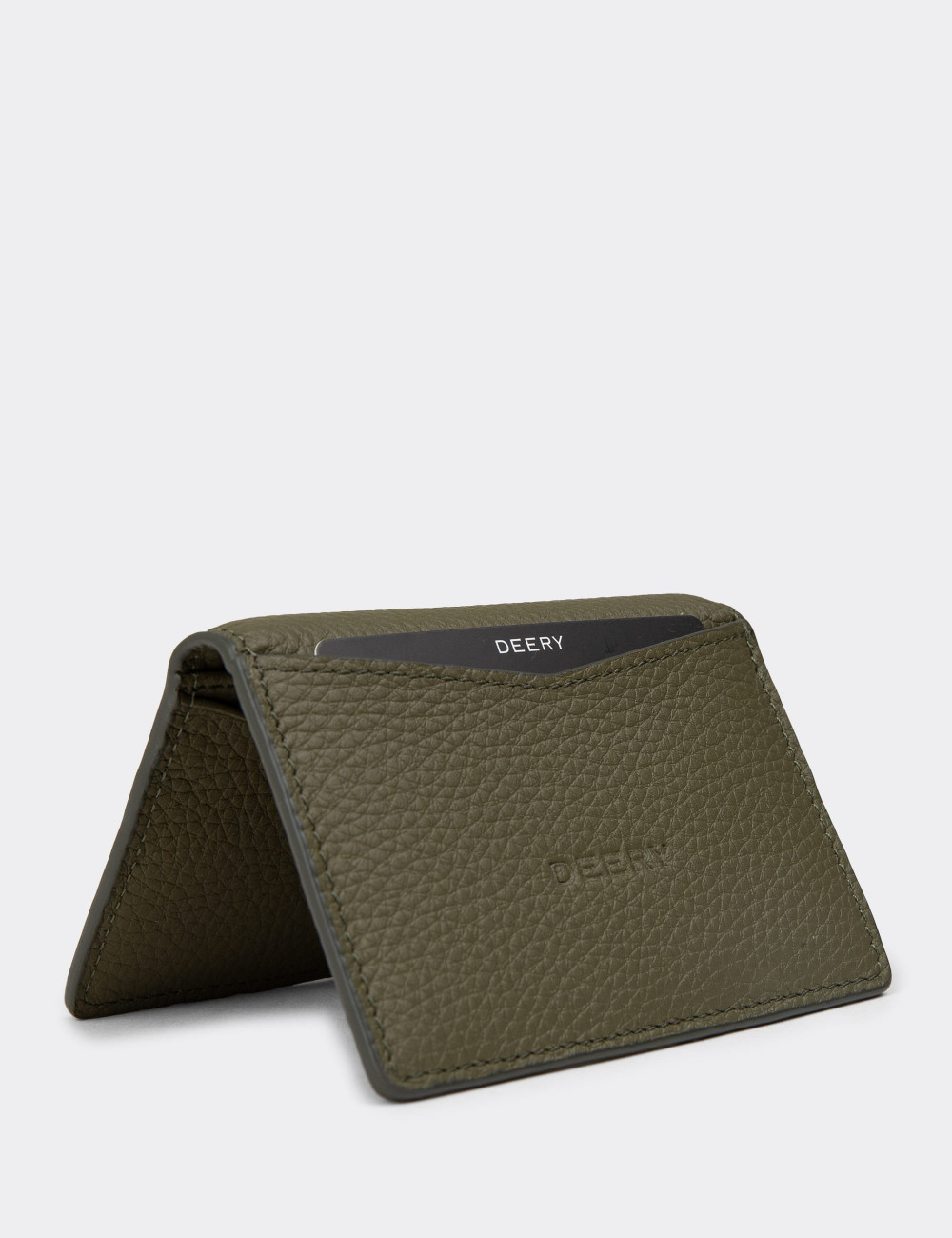 Hakiki Deri Haki Yatay Erkek Cüzdanı - 00520ZHAKZ01