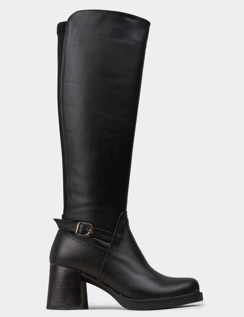 Kadın Hakiki Deri Siyah Fermuarlı Çizme - M3102ZSYHC01 Kadın Hakiki Deri Siyah Fermuarlı Çizme - M3102ZSYHC01