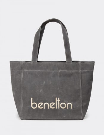 Benetton Gri Kadın Omuz Çantası